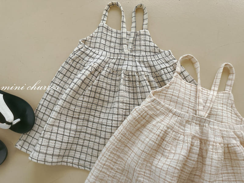 Churros - Korean Children Fashion - #kidsstore - Loen Check One-Piece - 9