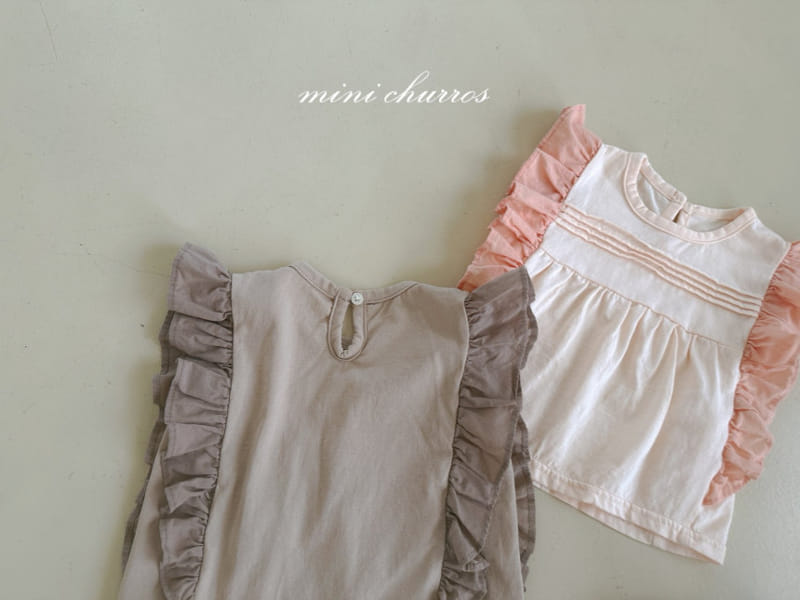 Churros - Korean Children Fashion - #kidsstore - Conel Pintuck Blouse - 4