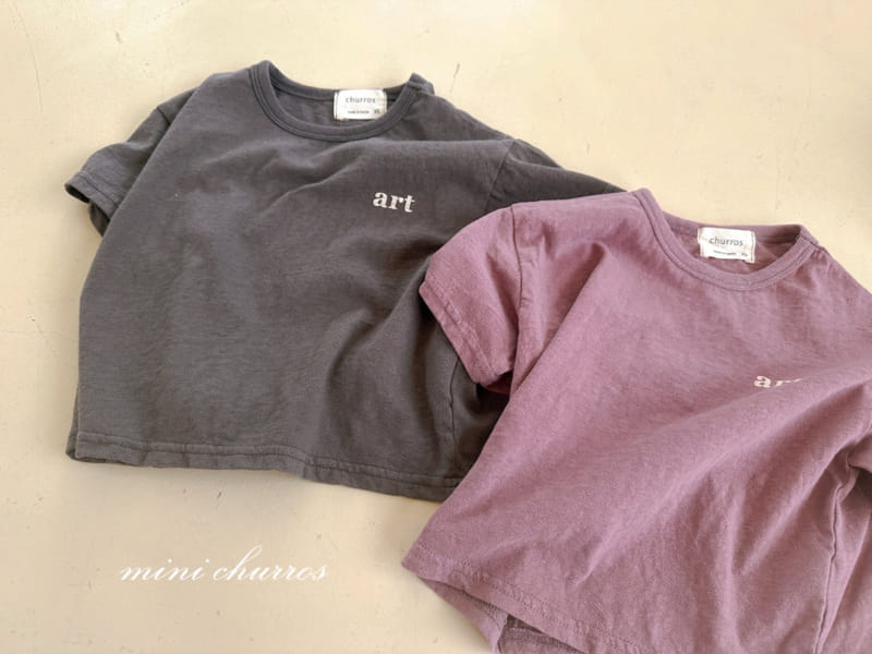 Churros - Korean Children Fashion - #kidzfashiontrend - Art Minimal Tee - 7