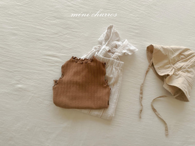 Churros - Korean Children Fashion - #littlefashionista - Marry Shirring Jumpsuit - 6