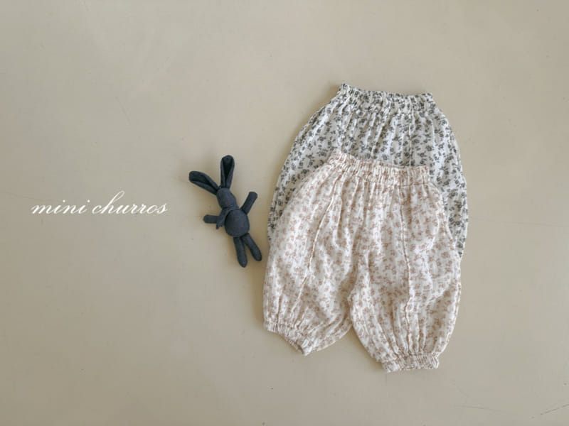 Churros - Korean Children Fashion - #magicofchildhood - Floral Pintuck Pants - 6
