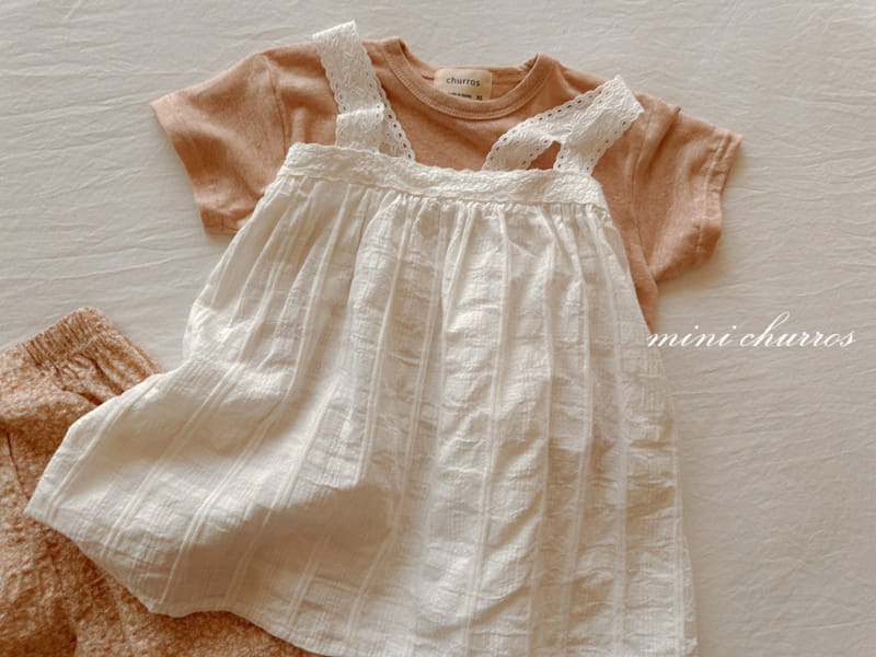 Churros - Korean Children Fashion - #minifashionista - Lace One-Piece - 5