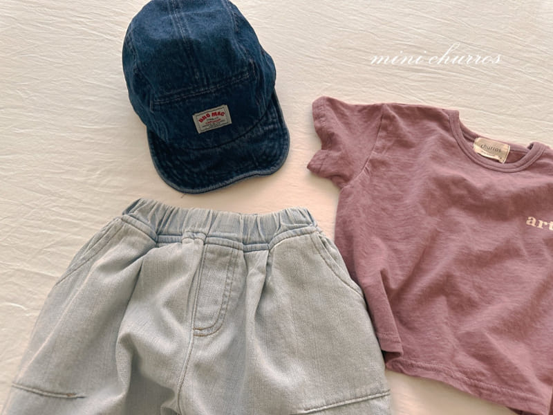 Churros - Korean Children Fashion - #prettylittlegirls - Dart Denim Pants - 2