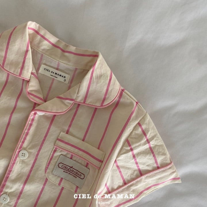 Ciel De Maman - Korean Baby Fashion - #babyfashion - Bon Bon Pajama Top Bottom Set - 8
