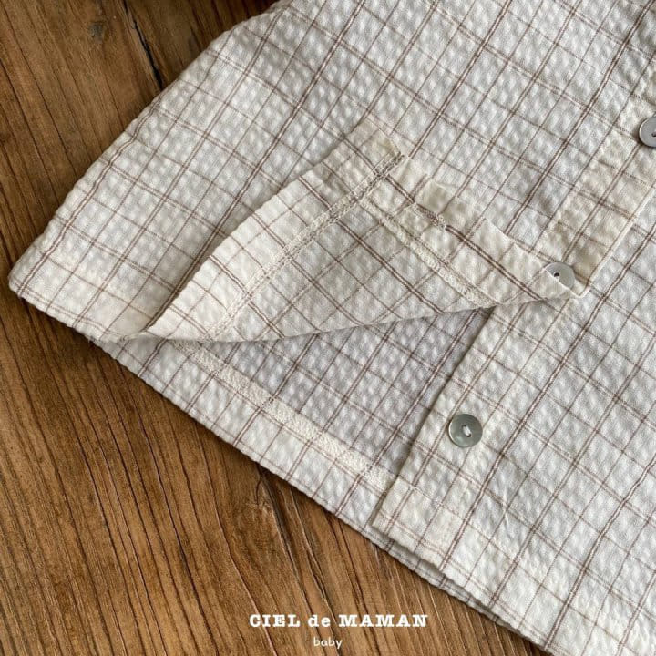 Ciel De Maman - Korean Baby Fashion - #babyfashion - Seersucker Blouse - 7