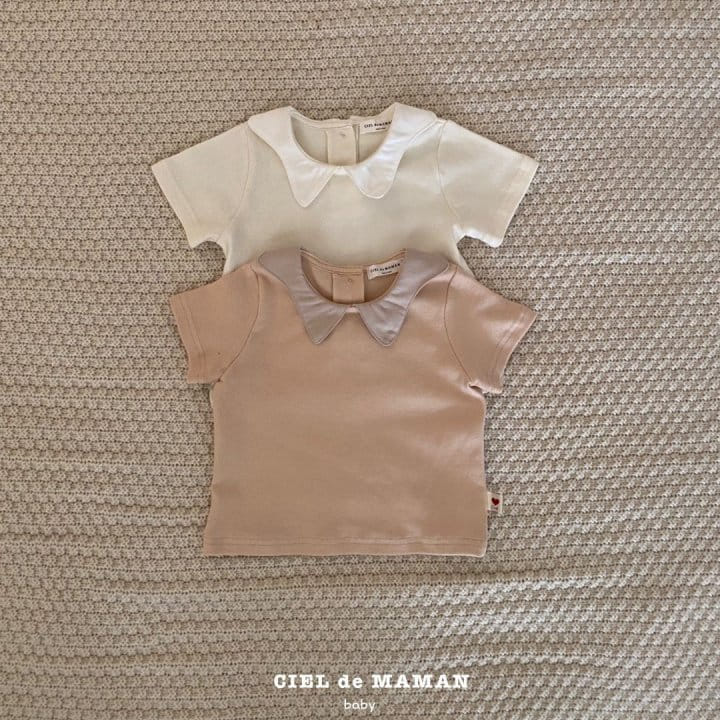 Ciel De Maman - Korean Baby Fashion - #babyoninstagram - Star Collar Tee - 2