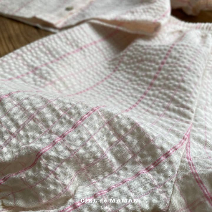 Ciel De Maman - Korean Baby Fashion - #babyoninstagram - Seersucker Blouse - 11
