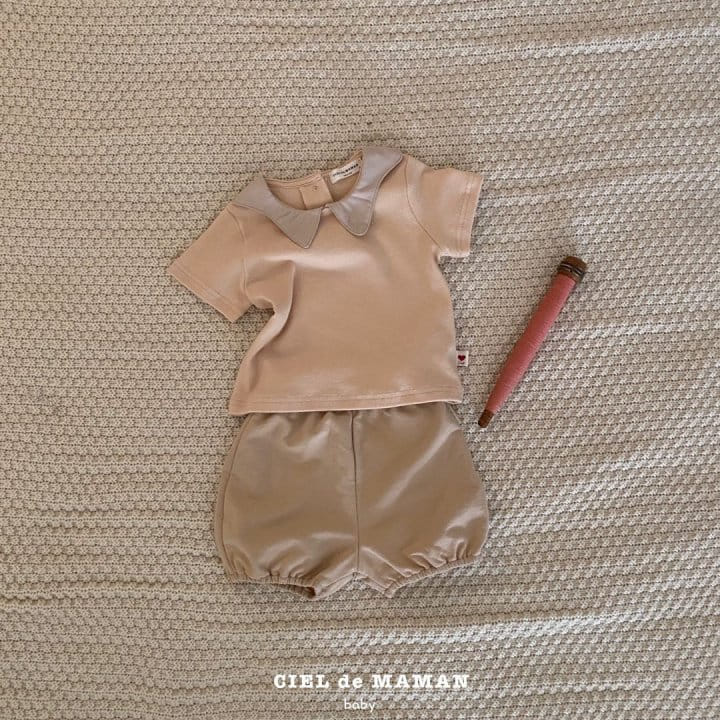 Ciel De Maman - Korean Baby Fashion - #onlinebabyshop - Star Collar Tee - 8