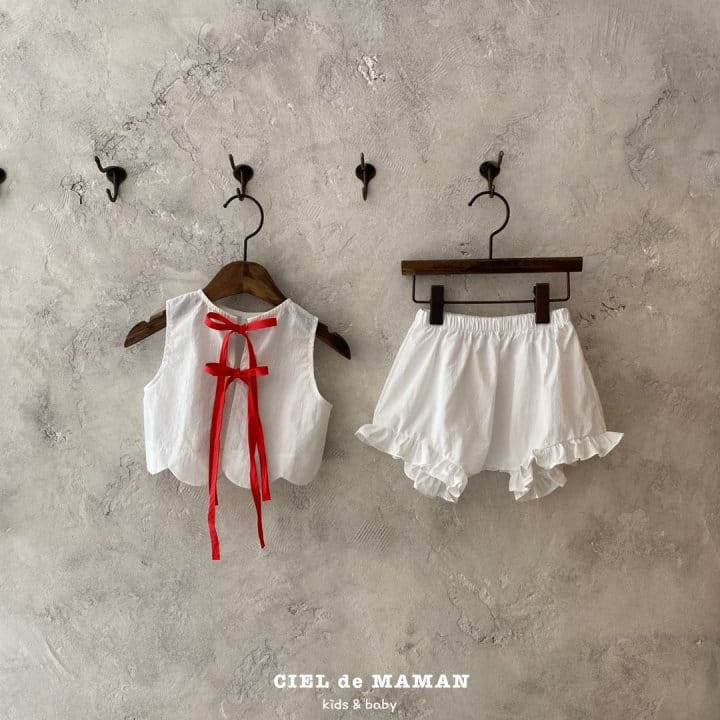 Ciel De Maman - Korean Baby Fashion - #smilingbaby - Cherry Top Bottom Set