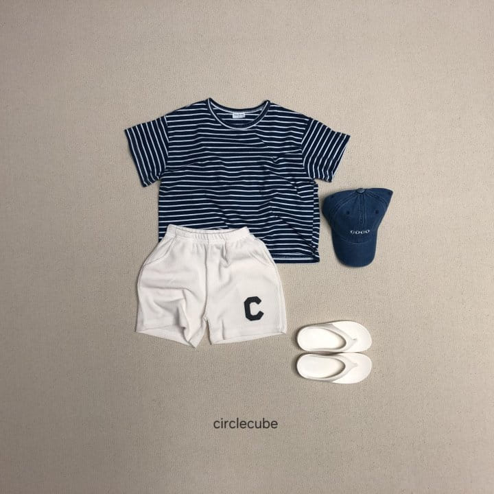 Circle Cube - Korean Children Fashion - #todddlerfashion - Indigo ST Tee - 7