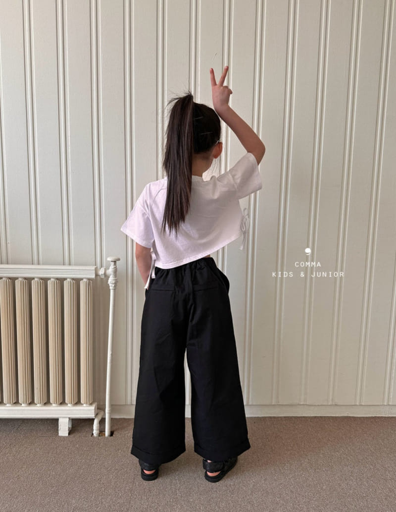 Comma - Korean Children Fashion - #Kfashion4kids - Slit Crop Tee - 3