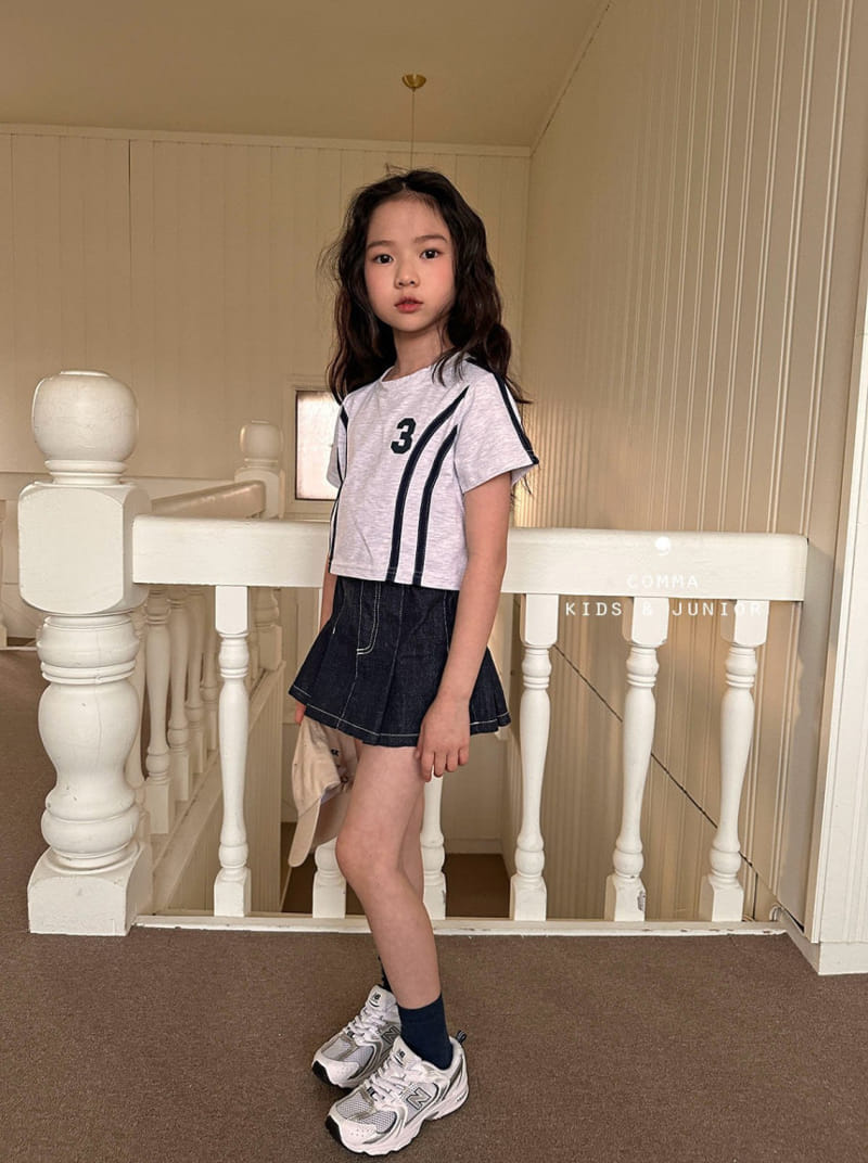 Comma - Korean Children Fashion - #childofig - 3 Two Line Tee - 9