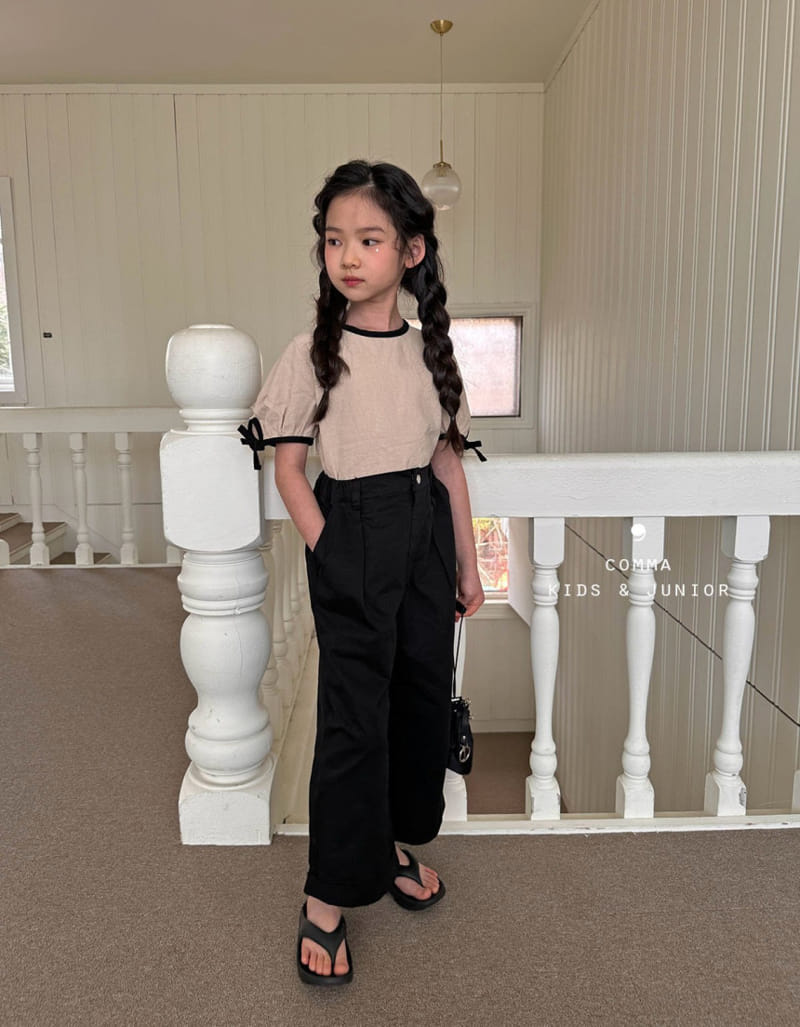 Comma - Korean Children Fashion - #childrensboutique - Color Ribbon Blouse - 3
