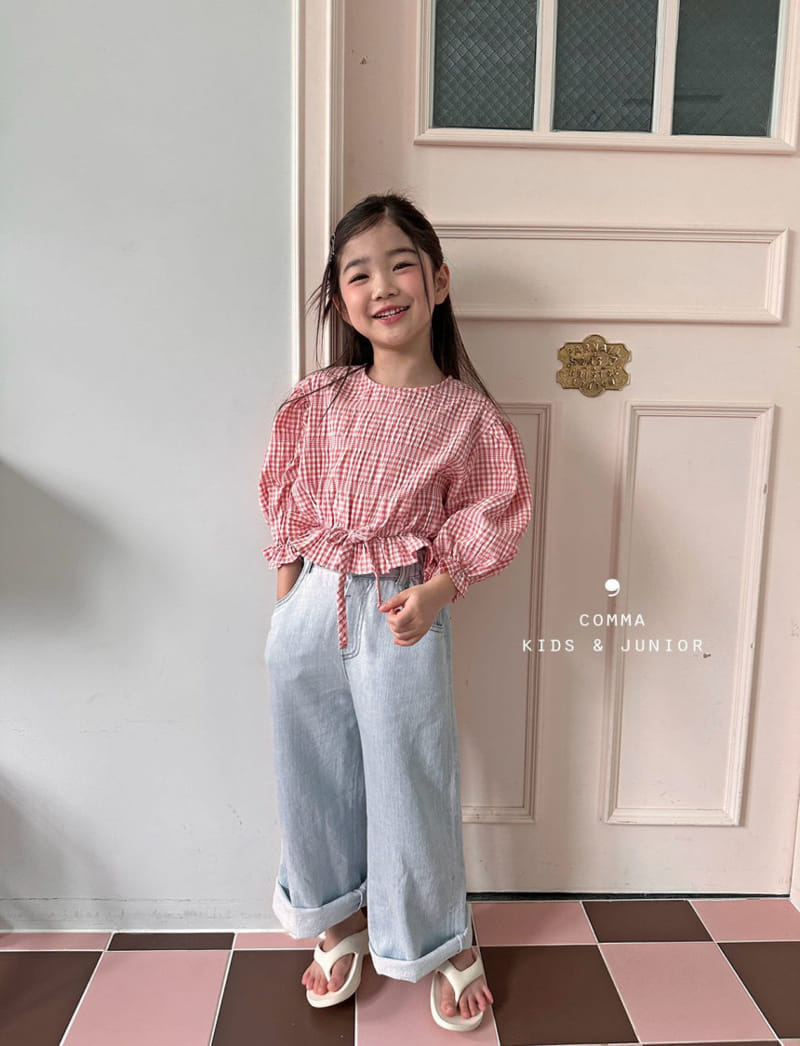 Comma - Korean Children Fashion - #childrensboutique - Check Blouse - 2