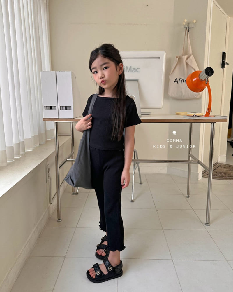Comma - Korean Children Fashion - #designkidswear - Terry Boots Cut Pants - 9