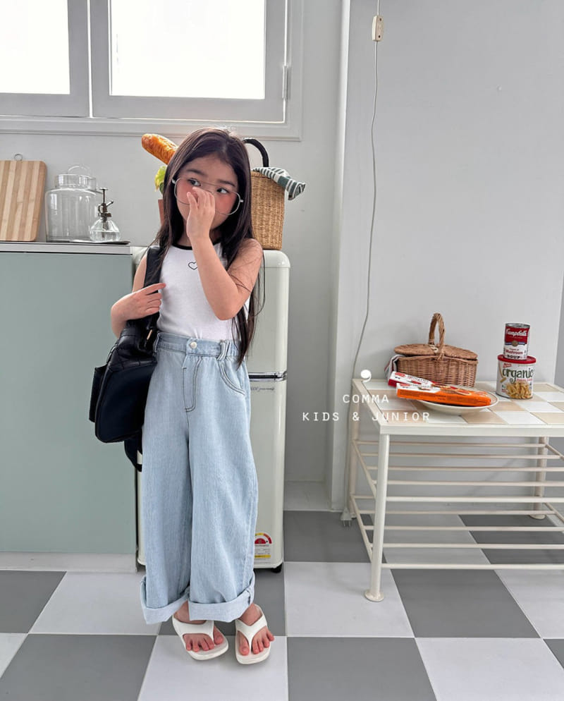 Comma - Korean Children Fashion - #designkidswear - Heart Sleeveless Tee - 8