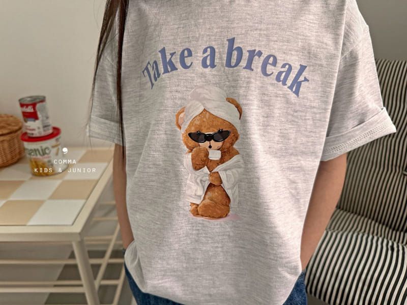Comma - Korean Children Fashion - #discoveringself - Jensa Bear Tee - 2