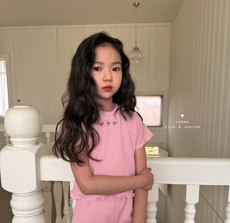 Comma - Korean Children Fashion - #discoveringself - Pleats Terry Tee - 2