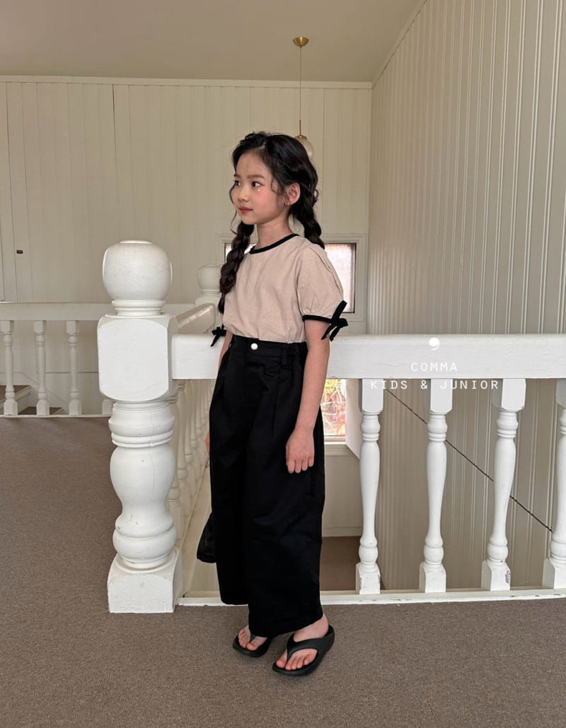 Comma - Korean Children Fashion - #discoveringself - Color Ribbon Blouse - 5