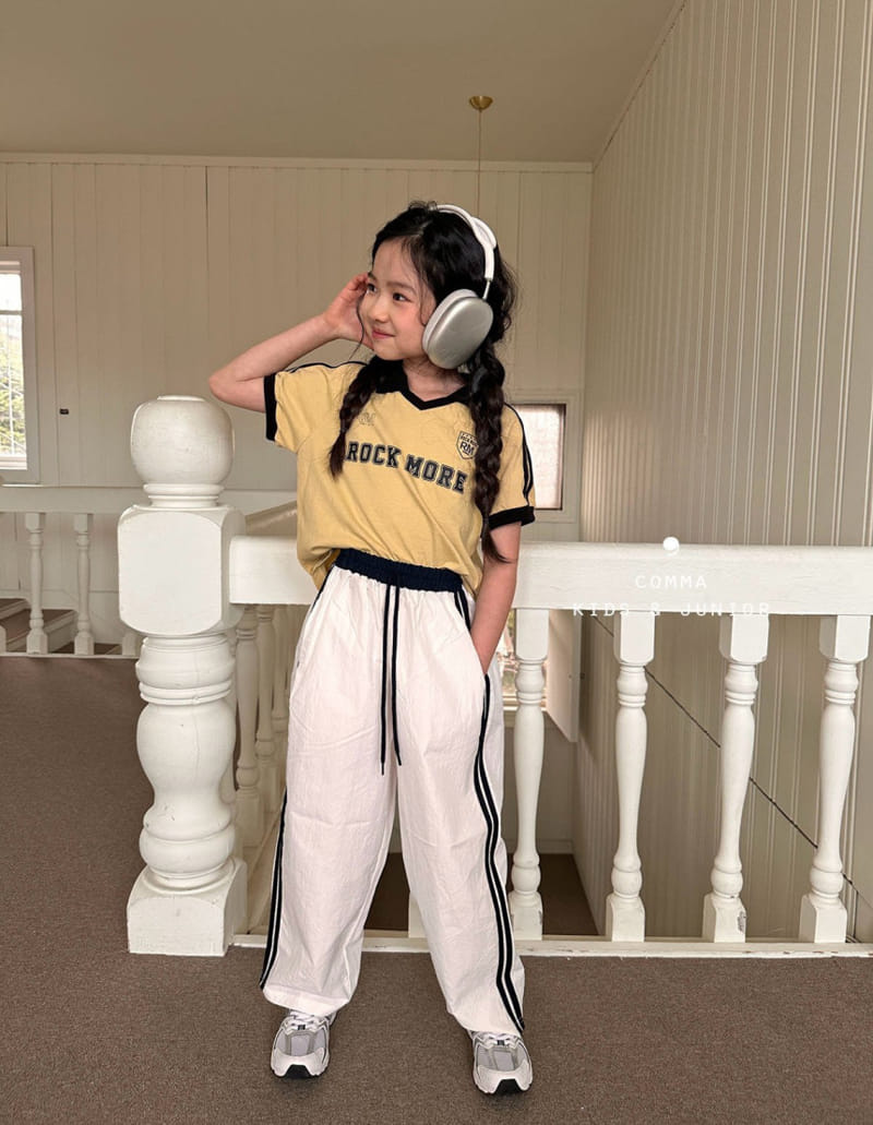 Comma - Korean Children Fashion - #fashionkids - Collar Two Line Tee - 9