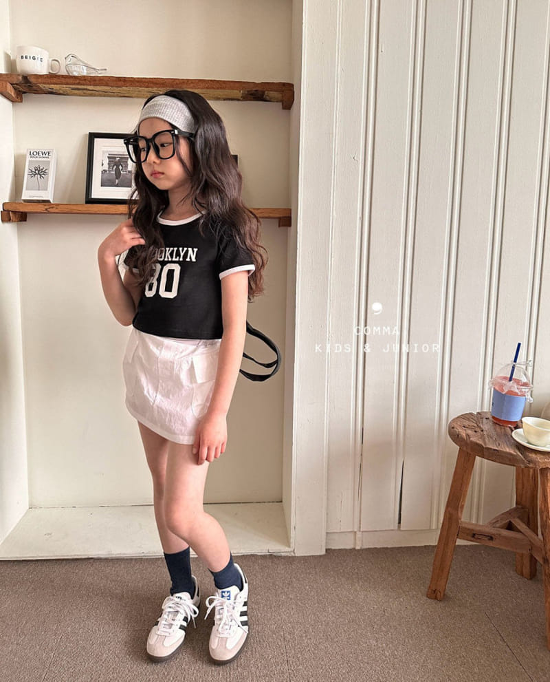 Comma - Korean Children Fashion - #kidsshorts - Brook Crop Tee - 6