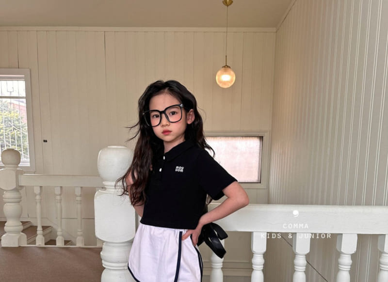 Comma - Korean Children Fashion - #kidsshorts - PK Crop Tee - 2