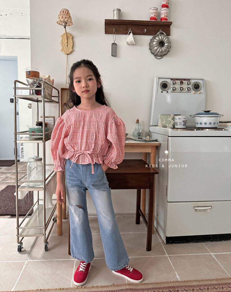 Comma - Korean Children Fashion - #kidsstore - Check Blouse - 7