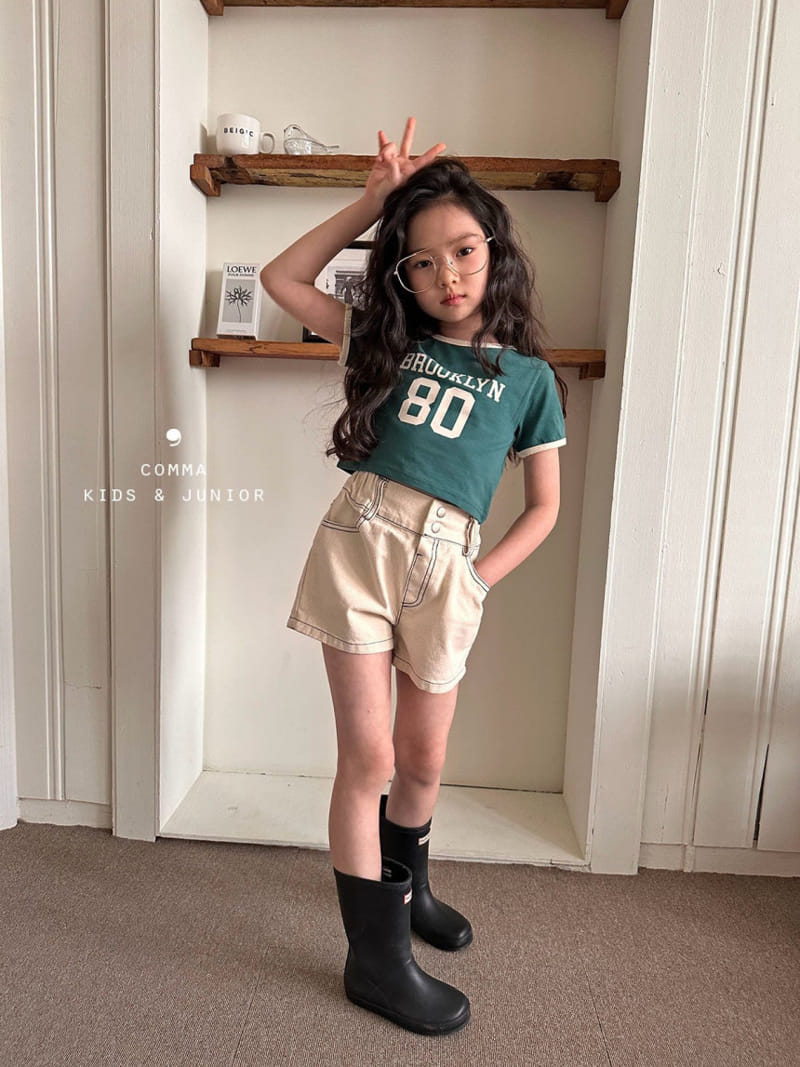 Comma - Korean Children Fashion - #kidzfashiontrend - Brook Crop Tee - 8