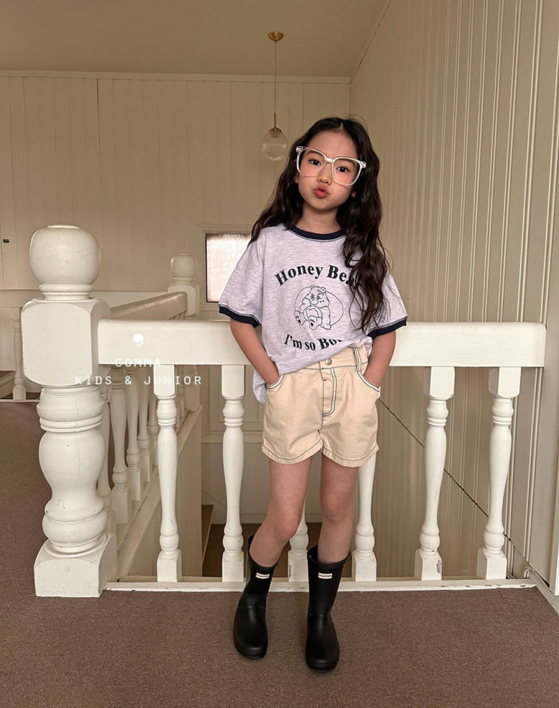 Comma - Korean Children Fashion - #kidsstore - Honey Bear Tee - 4