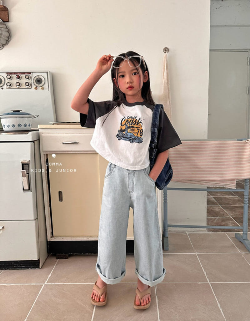 Comma - Korean Children Fashion - #kidzfashiontrend - Loose Raglan Tee - 3