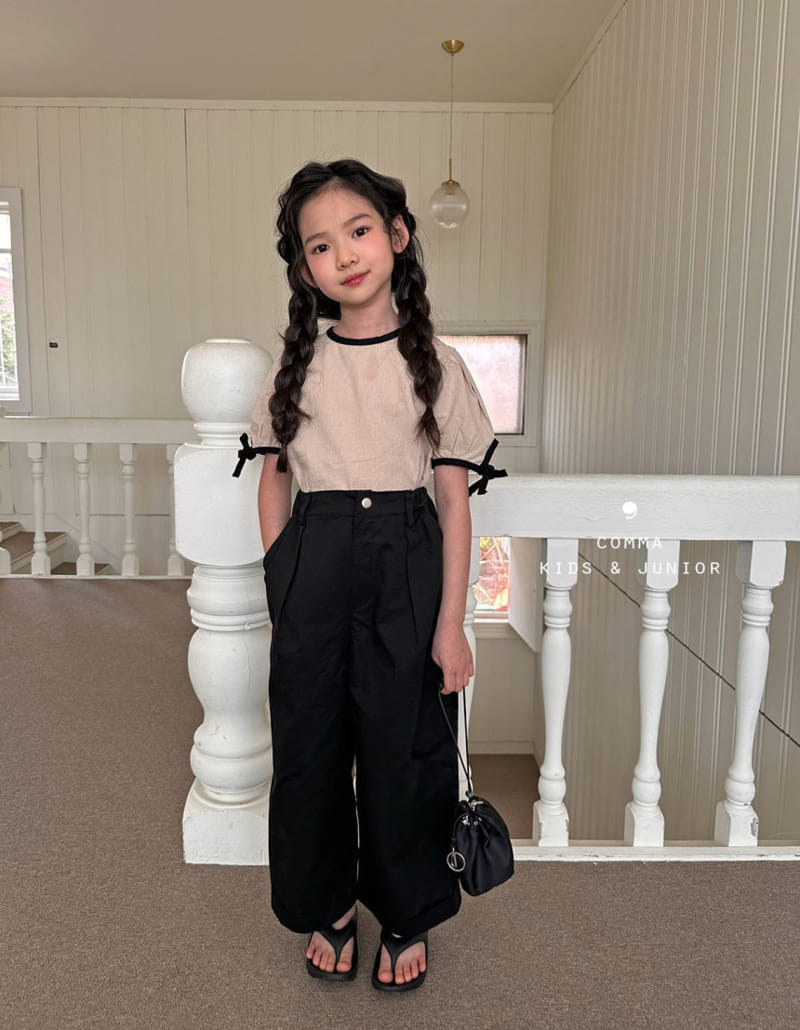 Comma - Korean Children Fashion - #littlefashionista - Color Ribbon Blouse - 11