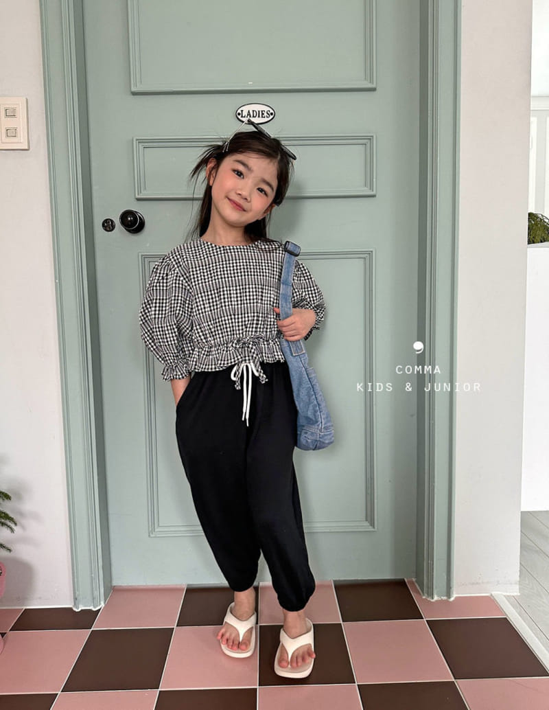 Comma - Korean Children Fashion - #littlefashionista - Check Blouse - 10
