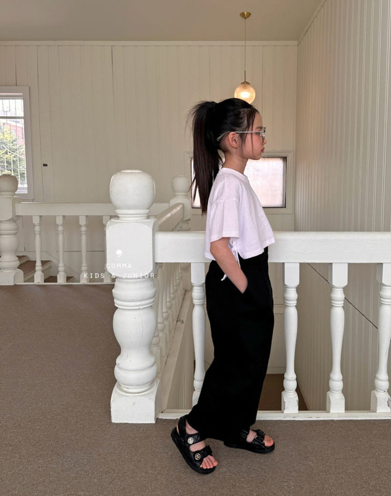 Comma - Korean Children Fashion - #magicofchildhood - Slit Crop Tee - 5