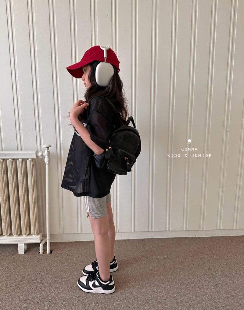 Comma - Korean Children Fashion - #minifashionista - Mesh Boxy Tee - 5