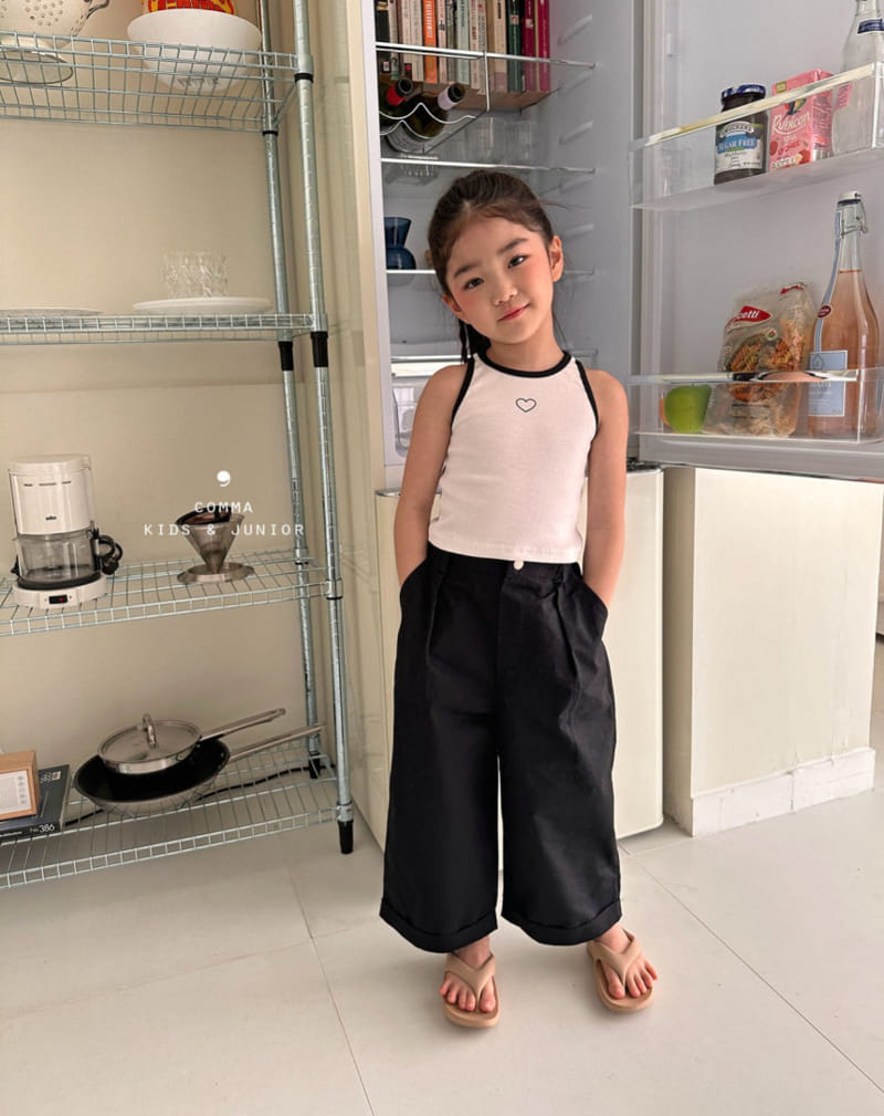Comma - Korean Children Fashion - #minifashionista - Heart Sleeveless Tee - 4