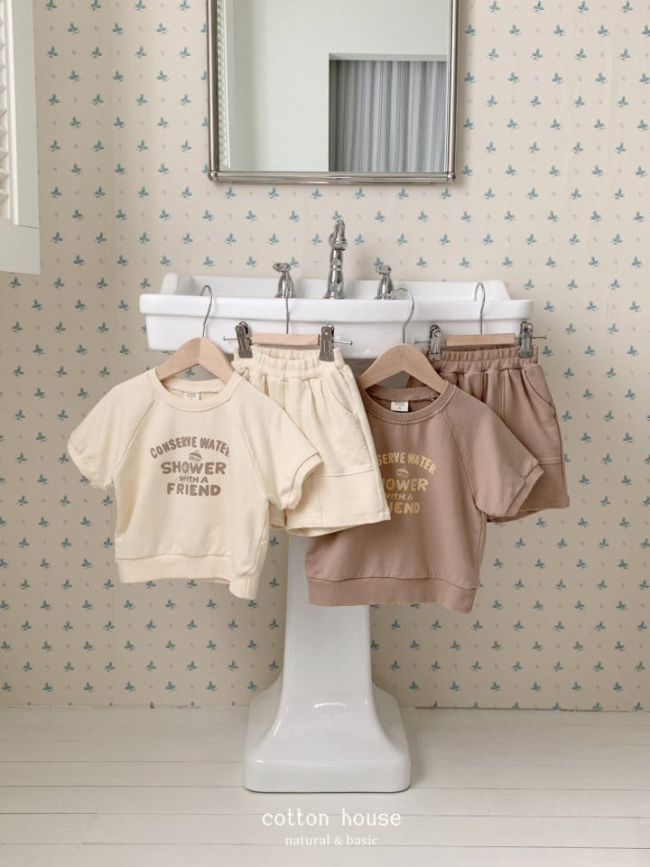 Cotton House - Korean Children Fashion - #Kfashion4kids - Shower Raglan Top Bottom Set