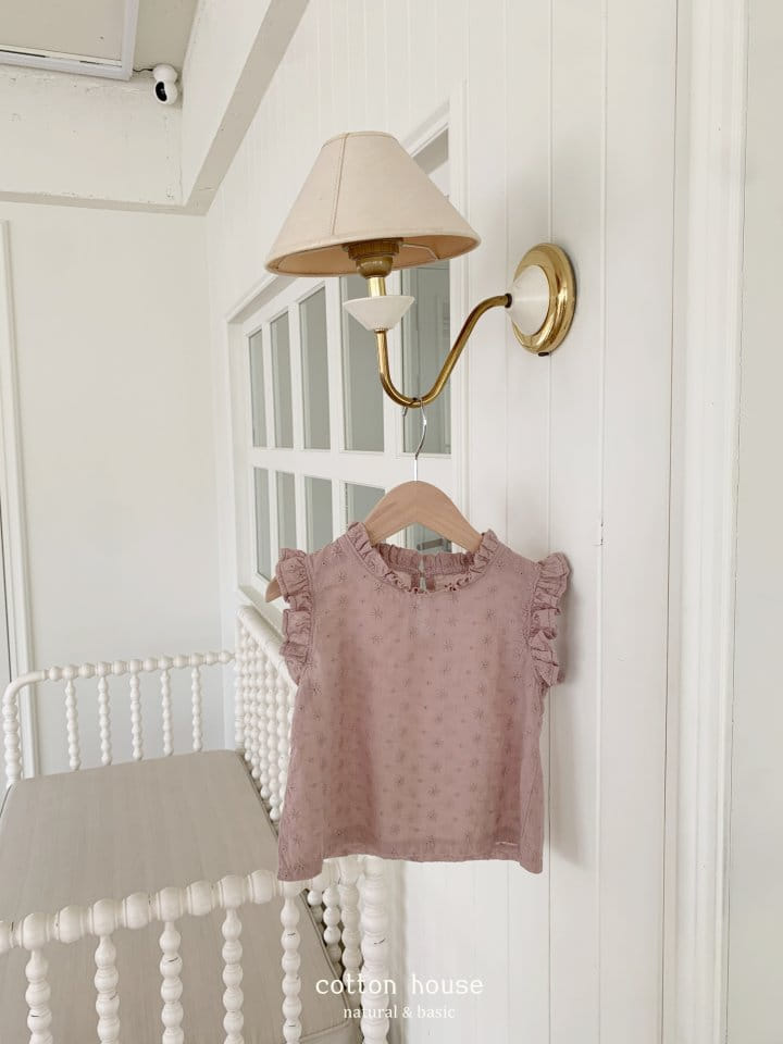 Cotton House - Korean Children Fashion - #Kfashion4kids - Shirring Sleeveless Blouse - 10