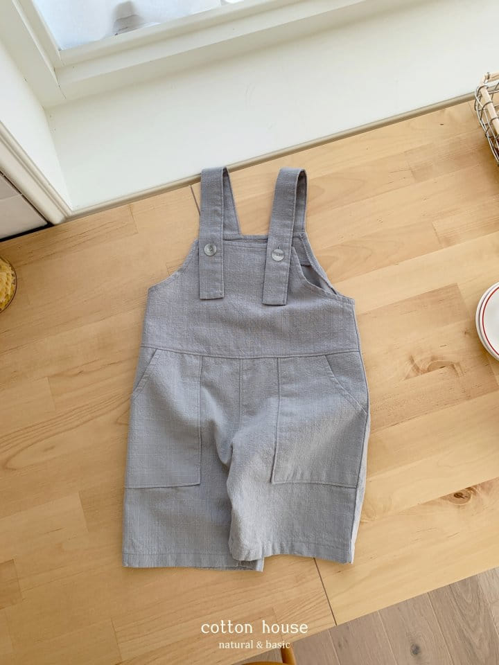 Cotton House - Korean Children Fashion - #Kfashion4kids - Linen Dungarees Jumpsuit - 8