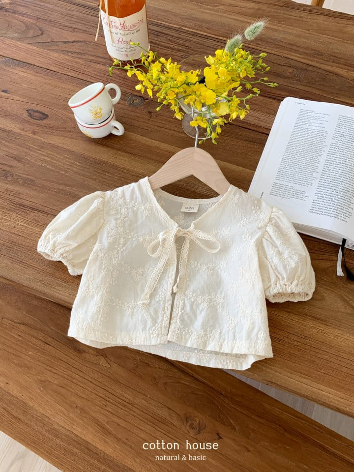 Cotton House - Korean Children Fashion - #Kfashion4kids - Maju String Embroidery Cardigan - 5