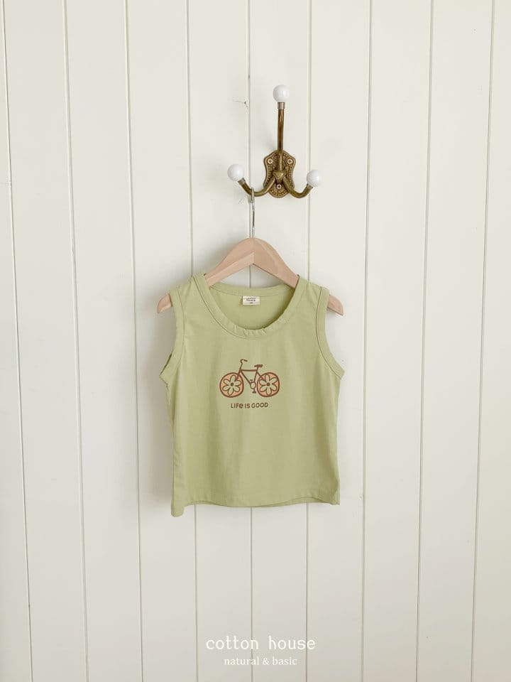 Cotton House - Korean Children Fashion - #childofig - Bike Sleeveless Tee - 6
