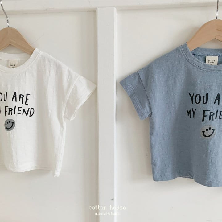 Cotton House - Korean Children Fashion - #childofig - Smile Short Sleeve Tee - 9