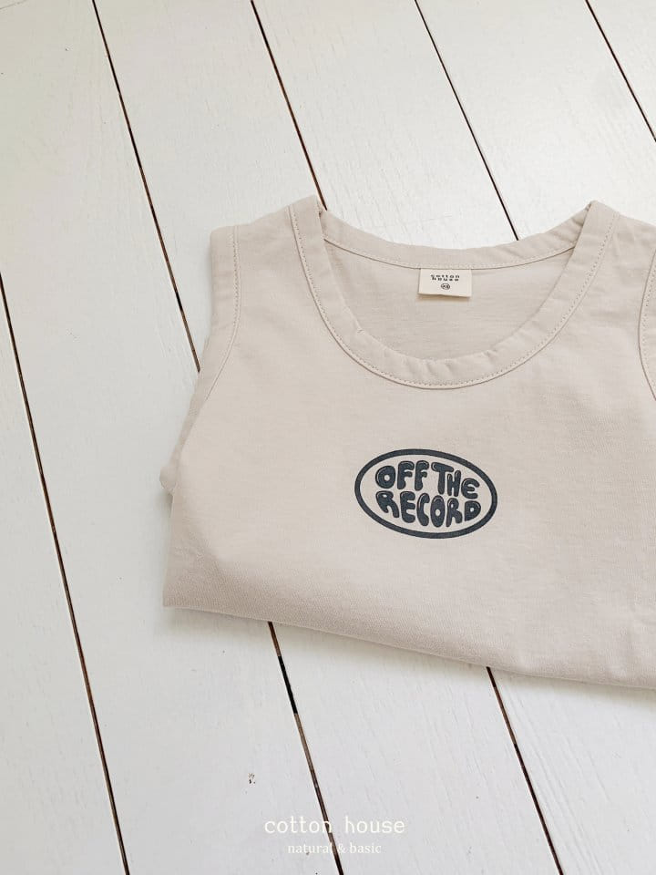 Cotton House - Korean Children Fashion - #designkidswear - Off The Sleeveless Tee - 7
