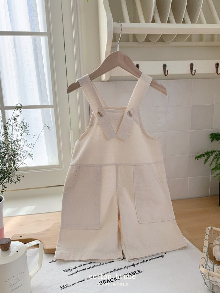 Cotton House - Korean Children Fashion - #designkidswear - Linen Dungarees Jumpsuit - 2