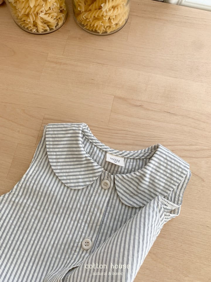 Cotton House - Korean Children Fashion - #designkidswear - ST Collar Sleeveless One-Piece - 7