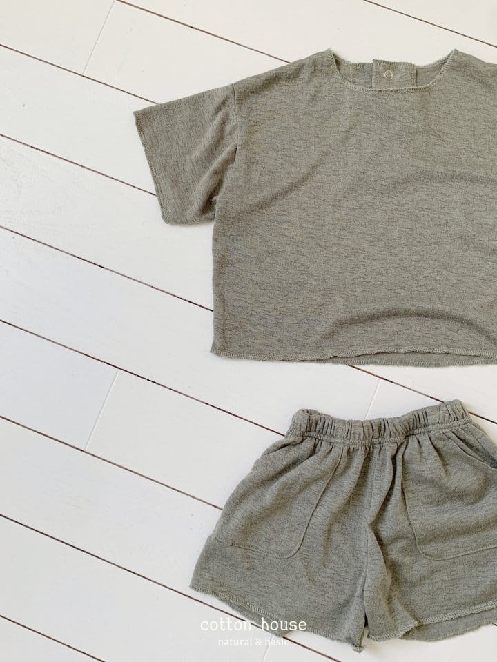 Cotton House - Korean Children Fashion - #kidsshorts - Cooling Top Bottom Set - 11