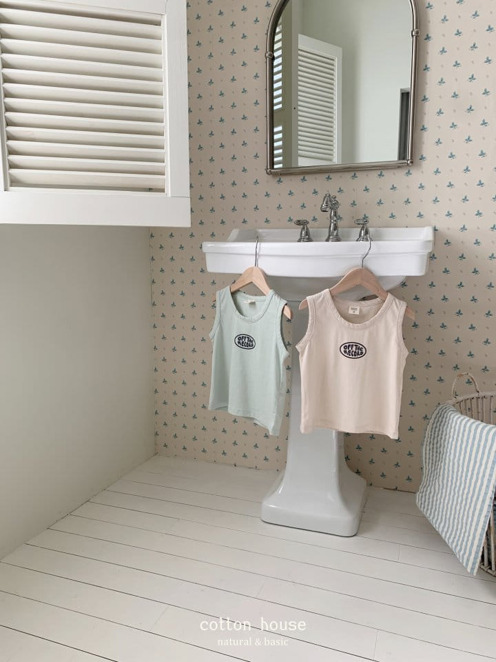 Cotton House - Korean Children Fashion - #kidsstore - Off The Sleeveless Tee - 11