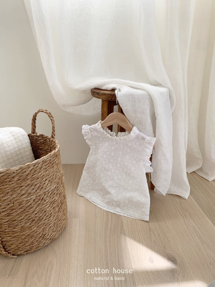 Cotton House - Korean Children Fashion - #kidsstore - Shirring Sleeveless Blouse - 8