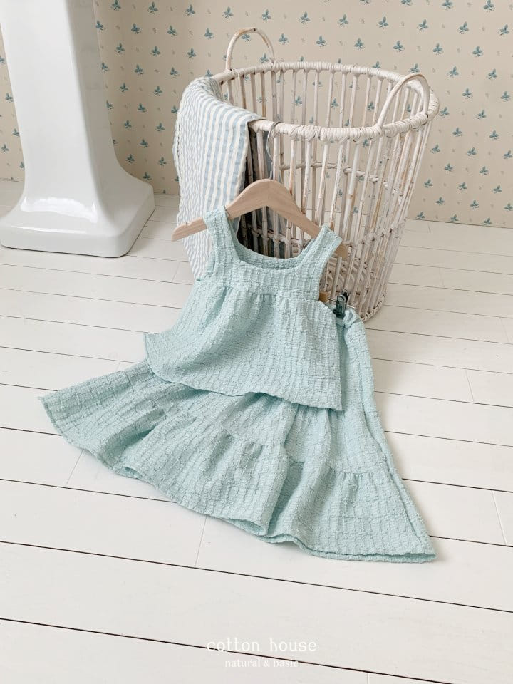 Cotton House - Korean Children Fashion - #kidzfashiontrend - Kan Kan Sleeveless Two Piece - 2