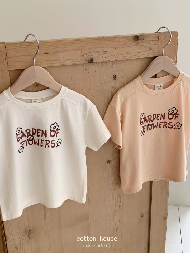 Cotton House - Korean Children Fashion - #littlefashionista - Garden Flower Short Sleeve Tee