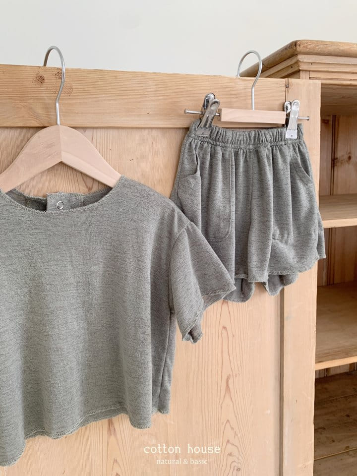 Cotton House - Korean Children Fashion - #magicofchildhood - Cooling Top Bottom Set - 2